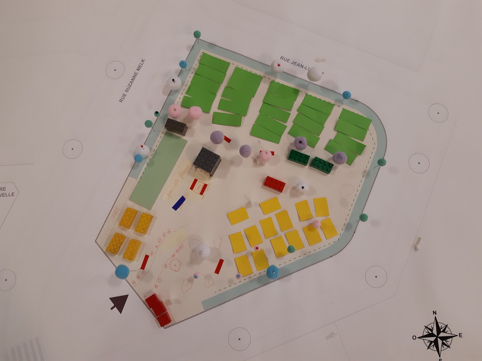 Plan du projet prototypé en atelier par les habitants